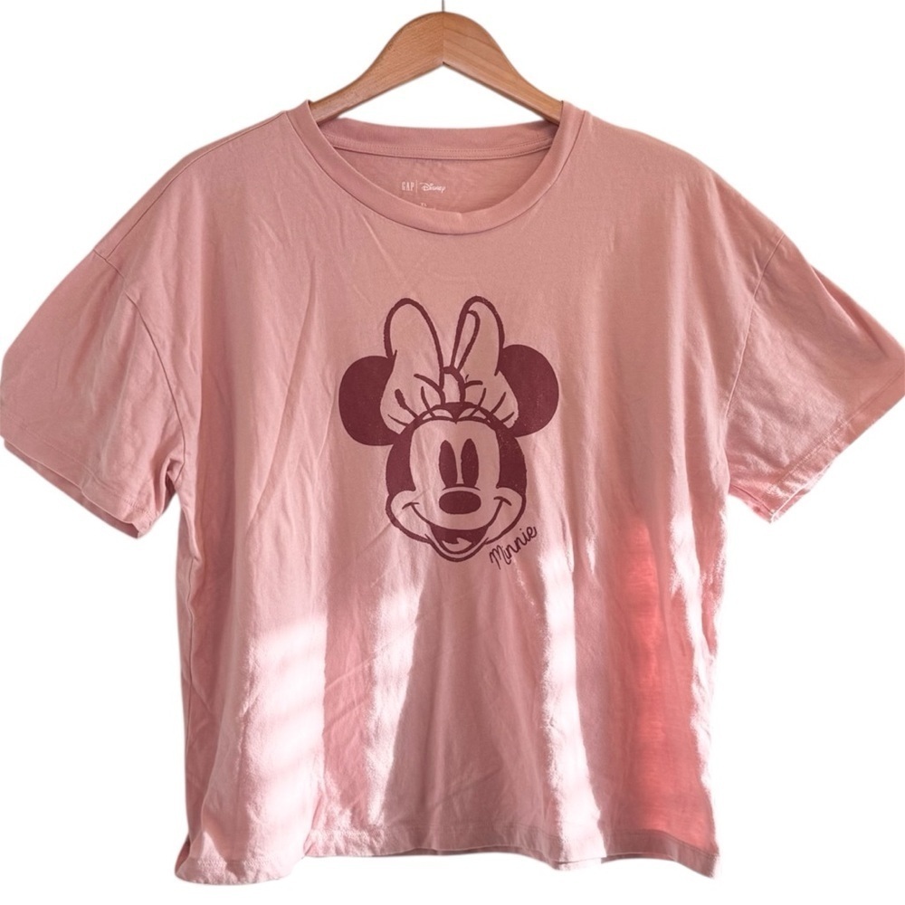 🌈 6/$60 Gap x Disney Women’s Minnie Mouse Graphic Size XLarge Pink Maroon